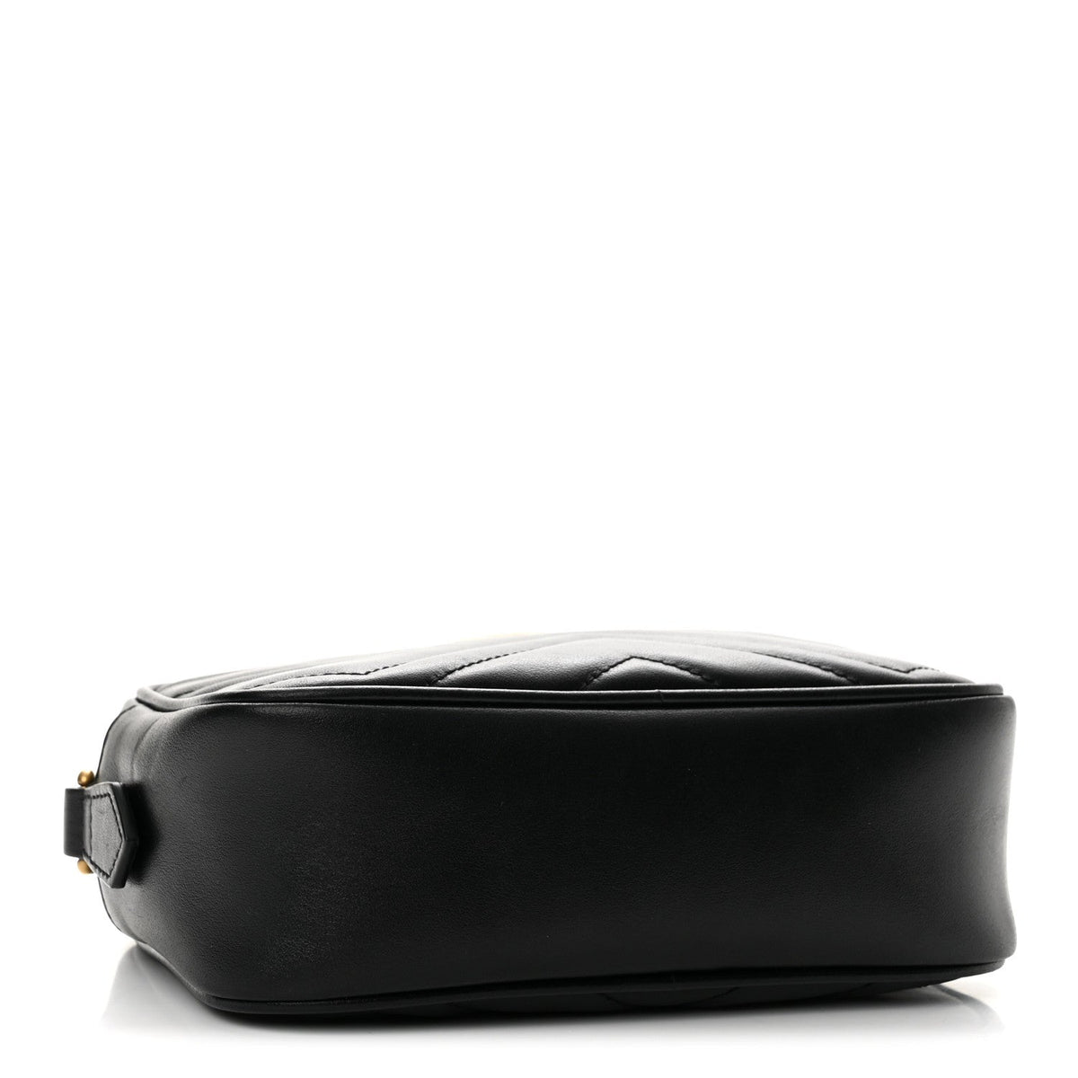 Calfskin Matelasse Mini GG Marmont Chain Shoulder Bag Black