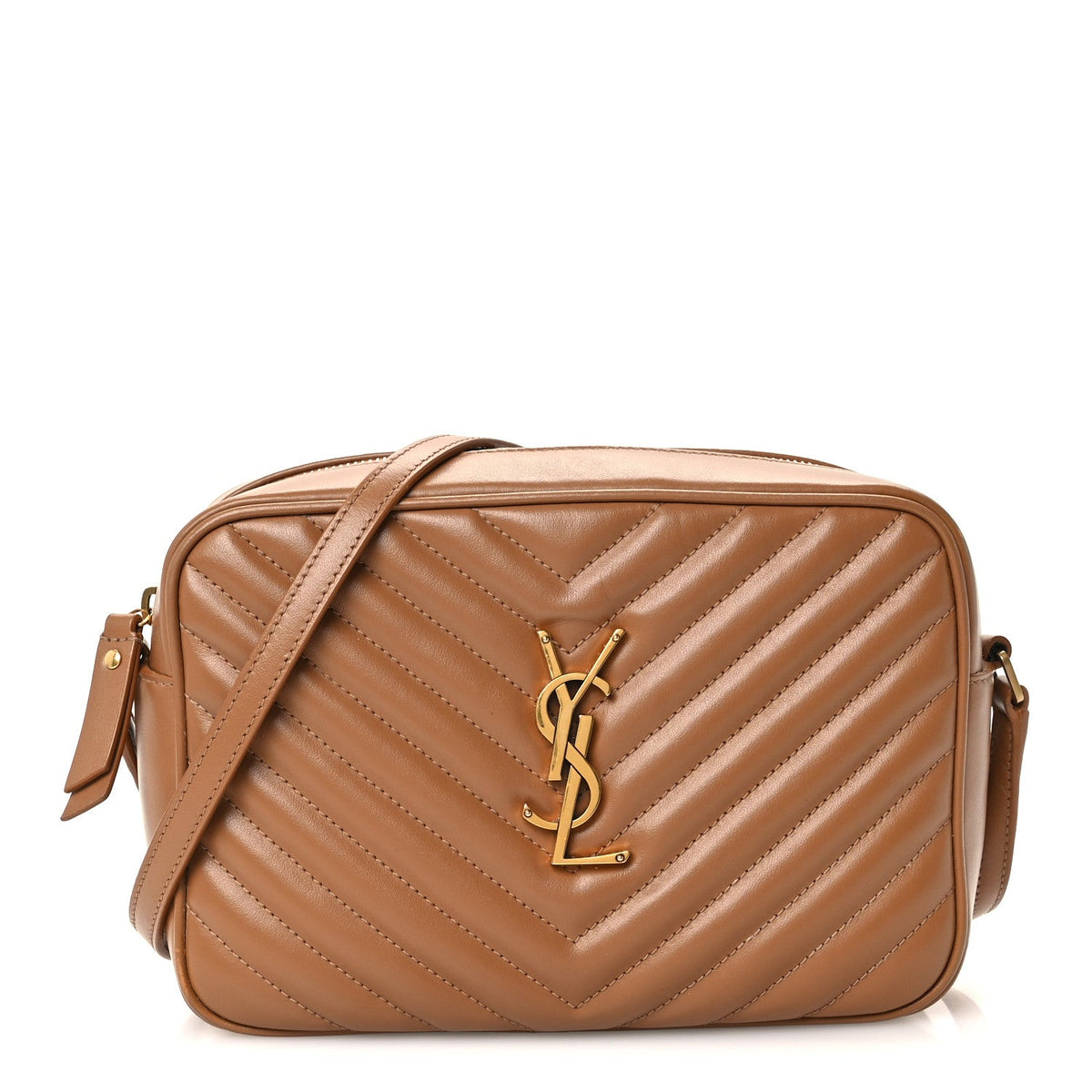 Calfskin Matelasse Monogram Lou Camera Bag Cinnamon