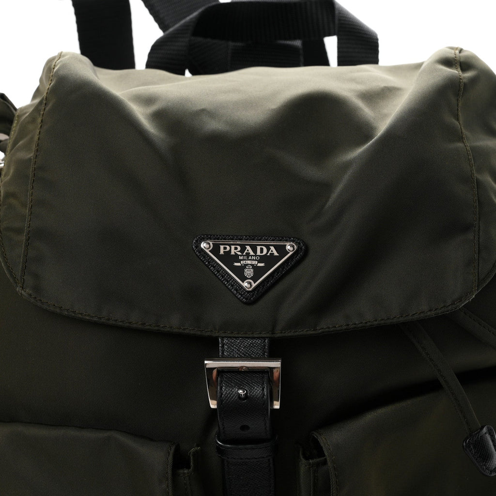 Nylon Vela Medium Backpack Mimetico