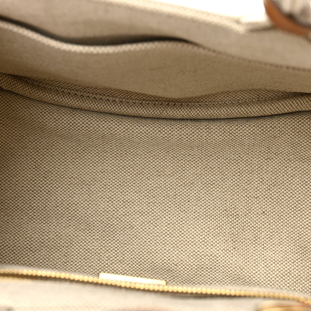 Canvas Mistolino Ricamo Small Logo Tote Naturale