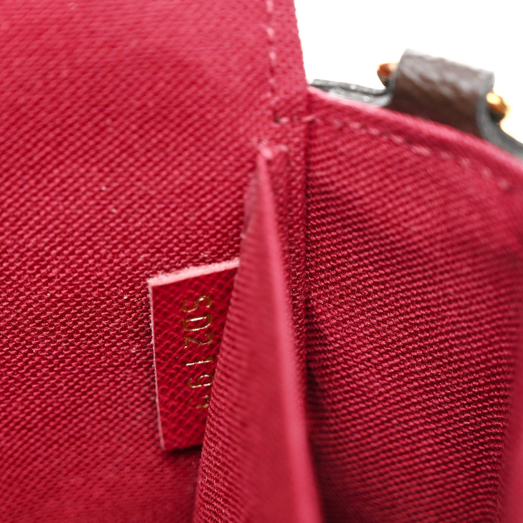Monogram Pochette Felicie Chain Wallet Fuchsia