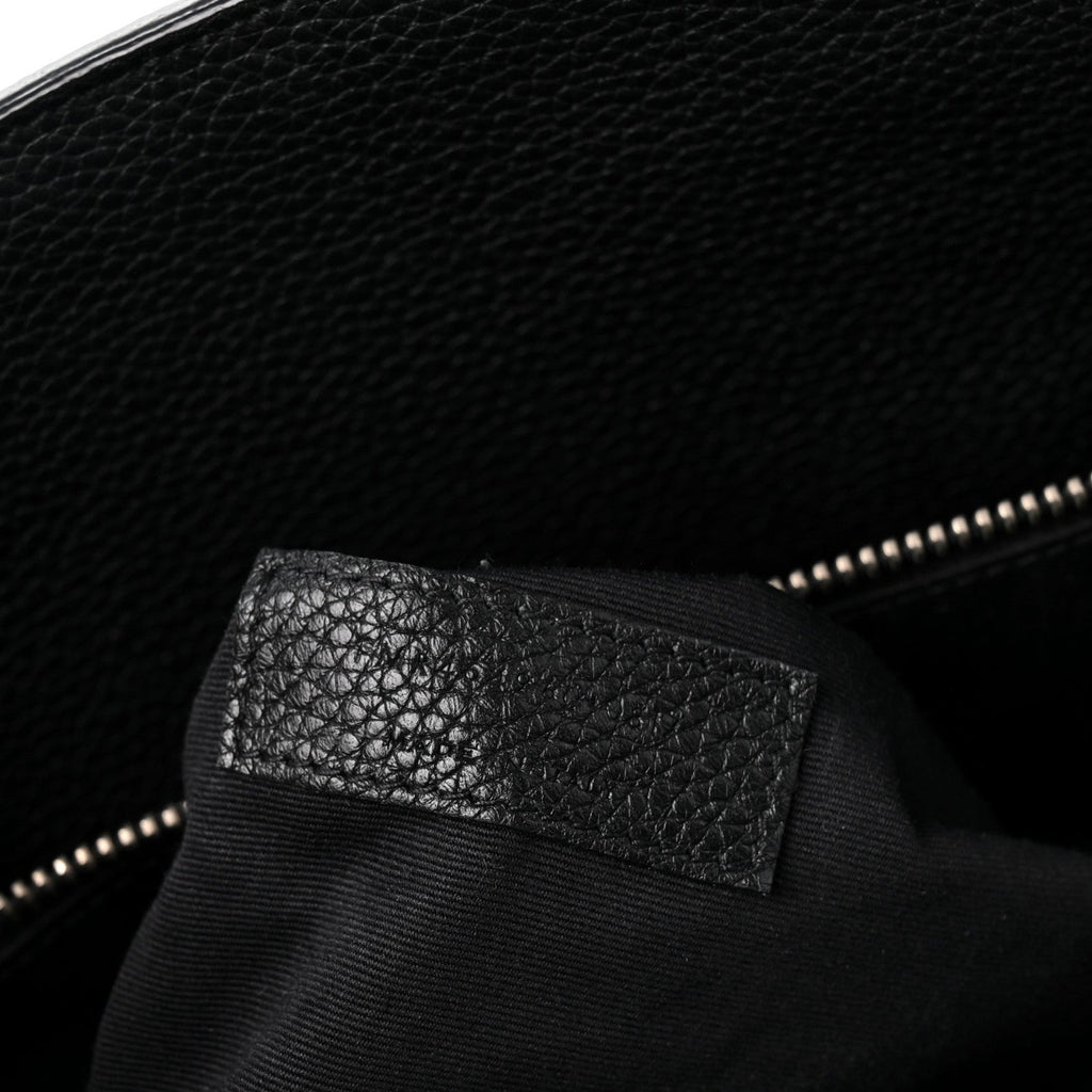 Grained Calfskin Small Supple Sac De Jour Black