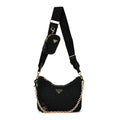 Yarn Raffia Effect Crochet Re-Edition 2005 Shoulder Bag Black