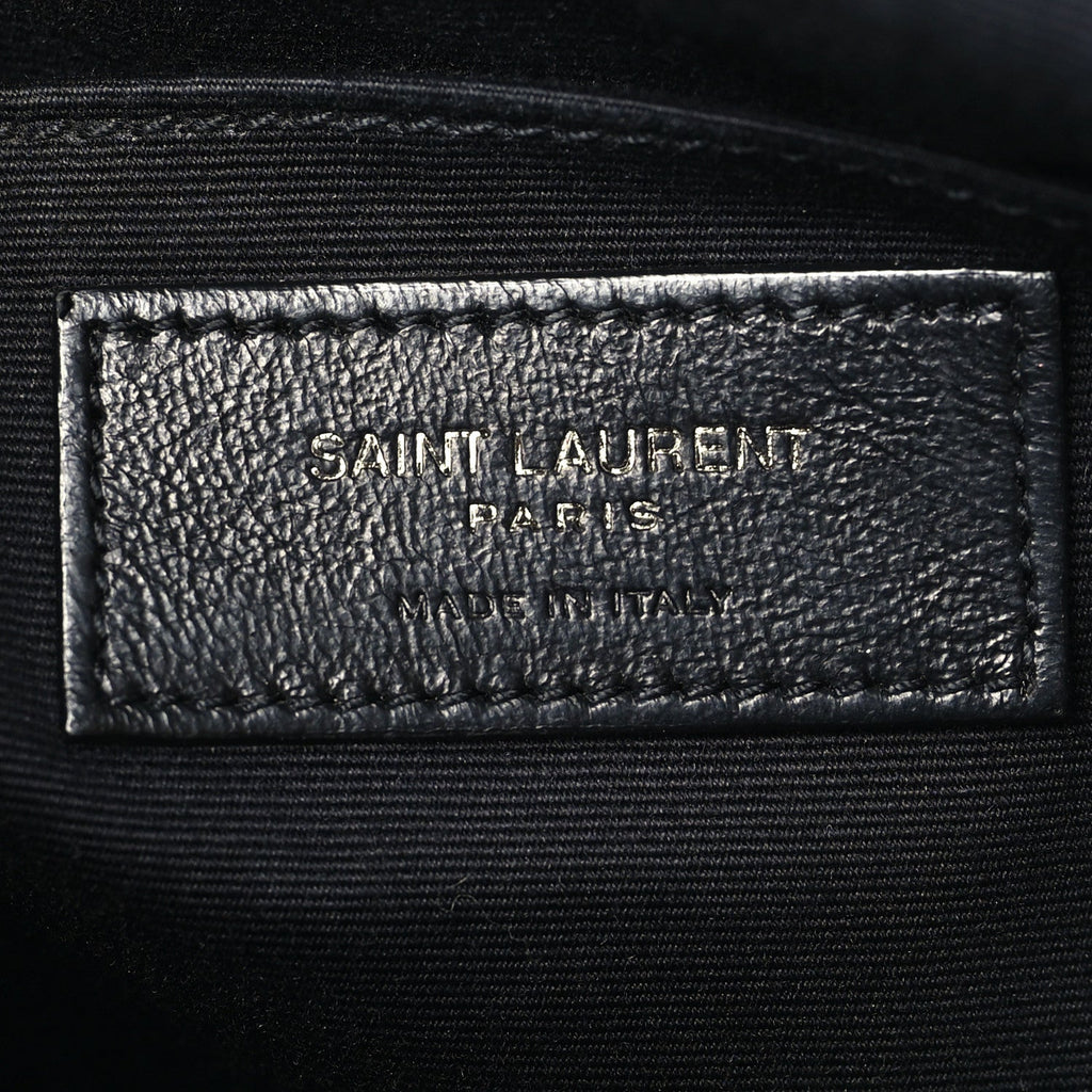 Calfskin Matelasse Monogram Monochrome Lou Camera Bag Black