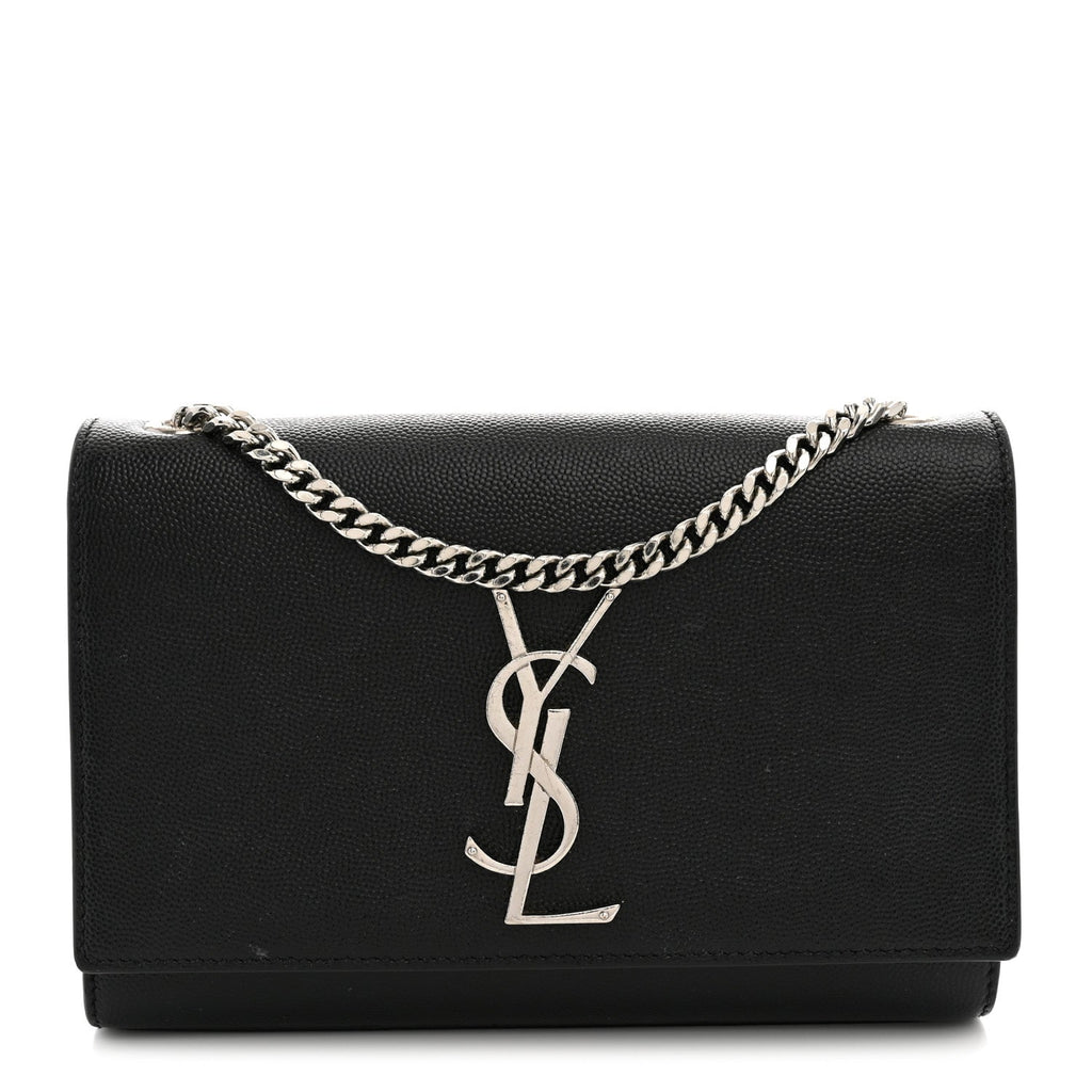 Grain De Poudre Small Monogram Kate Satchel Black