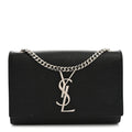 Grain De Poudre Small Monogram Kate Satchel Black