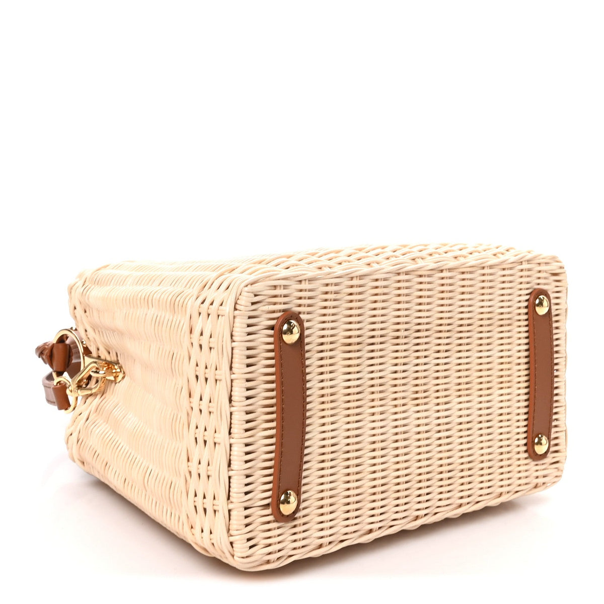 Rattan Calfskin Capucines BB Tan