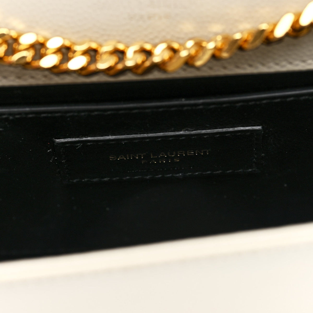 Grain De Poudre Small Monogram Kate Satchel Crema Soft