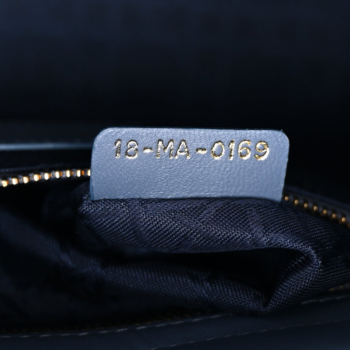 Lambskin Cannage Small My ABCDior Lady Dior Denim Blue