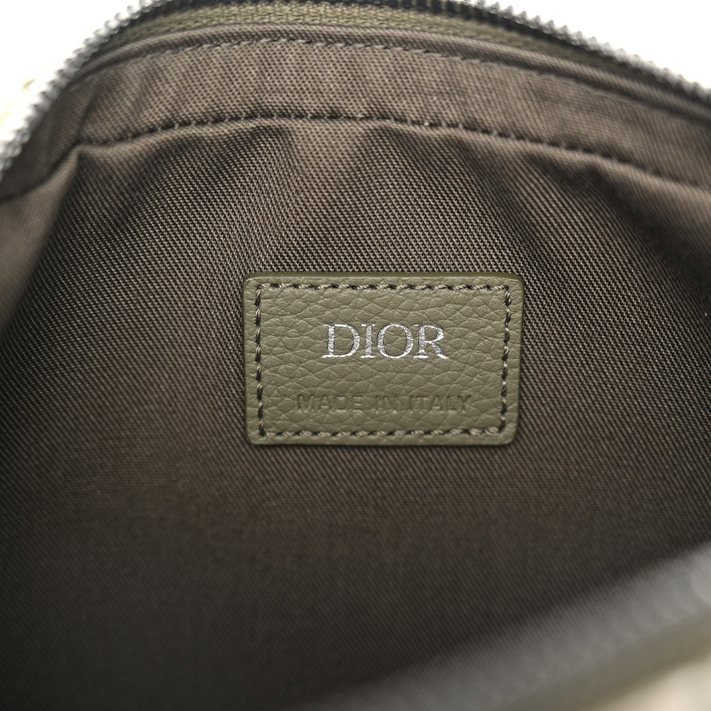 Oblique Saddle Triple Pouch Green