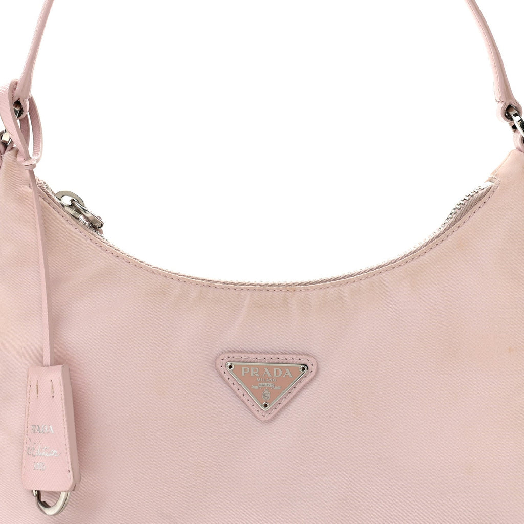 Re-Nylon Saffiano Mini Re-Edition 2005 Bag Alabastro
