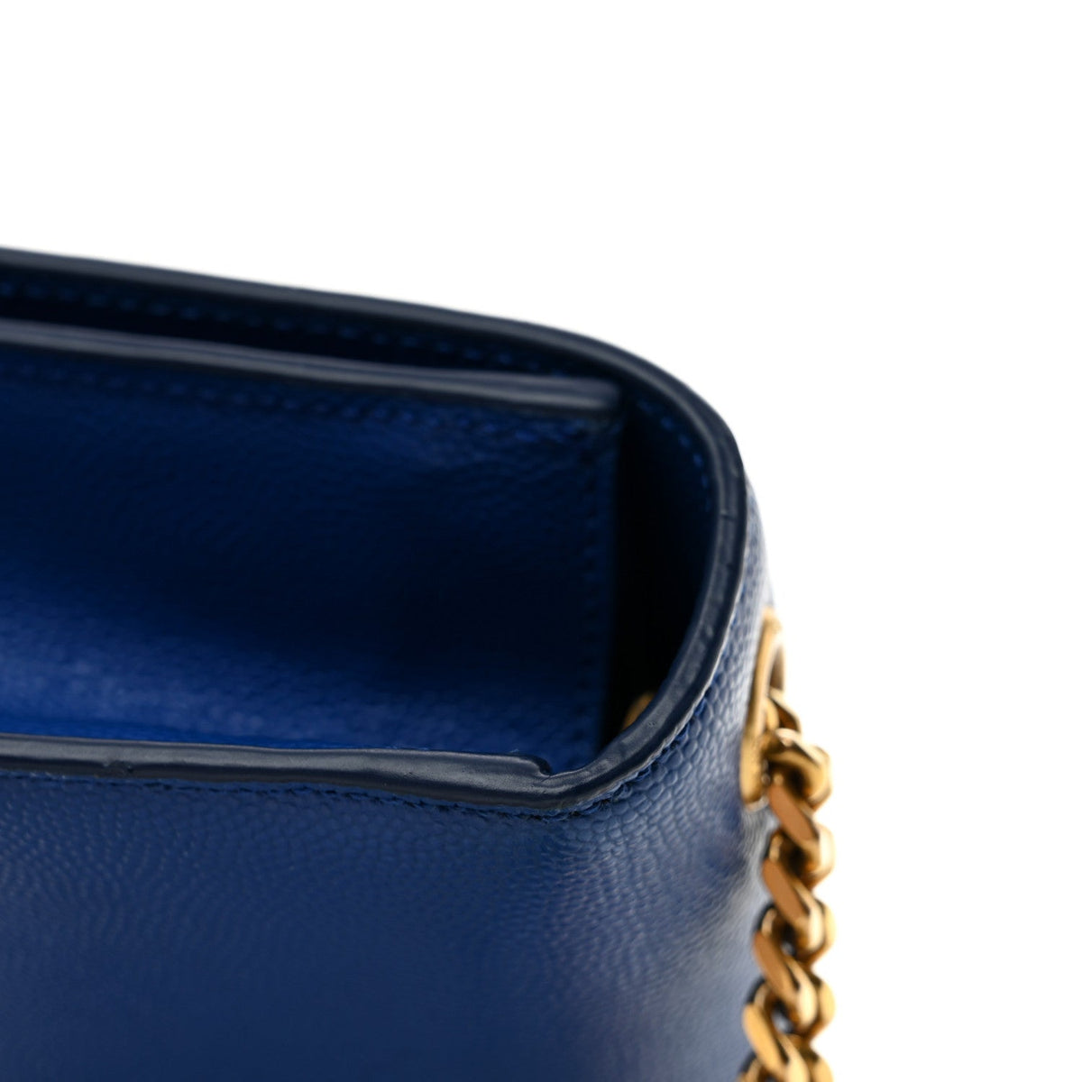 Grain De Poudre Small Classic Monogram Kate Satchel Royal Blue