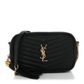 Grain De Poudre Matelasse Monogram Mini Lou Camera Bag Black