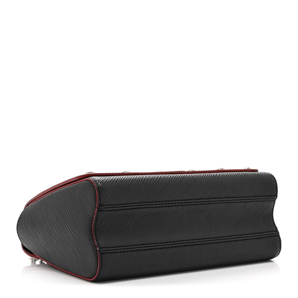 Epi Studded Twist Shoulder Bag MM Black