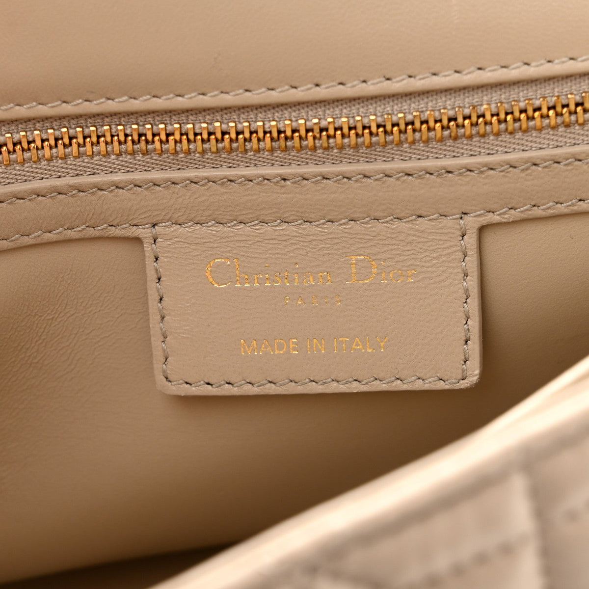 Calfskin Macrocannage Medium Caro Bag Sand