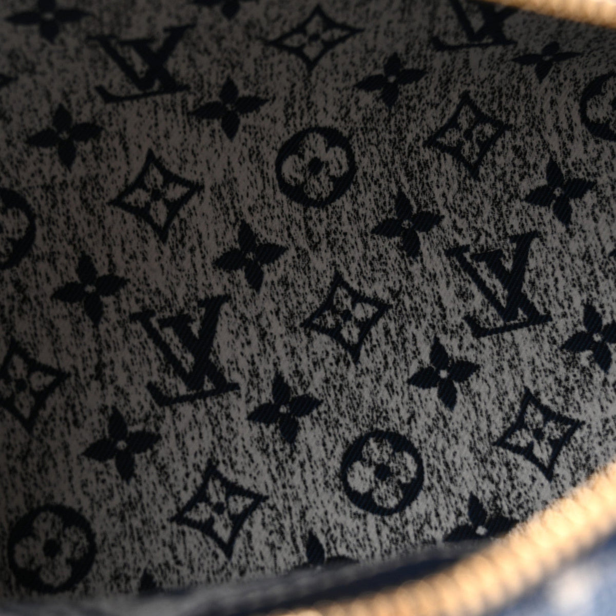 Monogram Jacquard Denim Speedy Bandouliere 25 Bleu