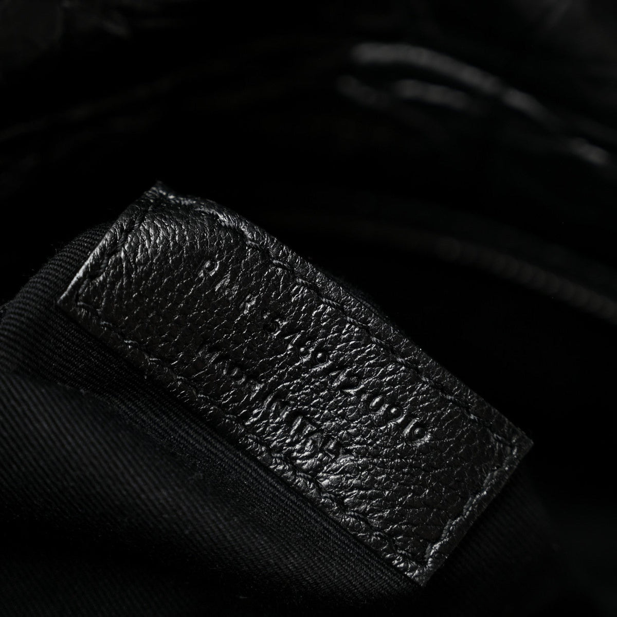 Crocodile Embossed Lambskin Monogram Medium Niki Chain Satchel Black