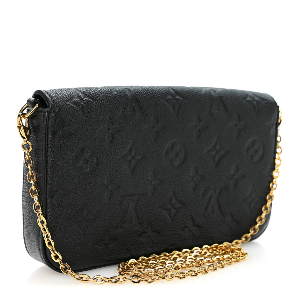 Empreinte Pochette Felicie Chain Wallet Black