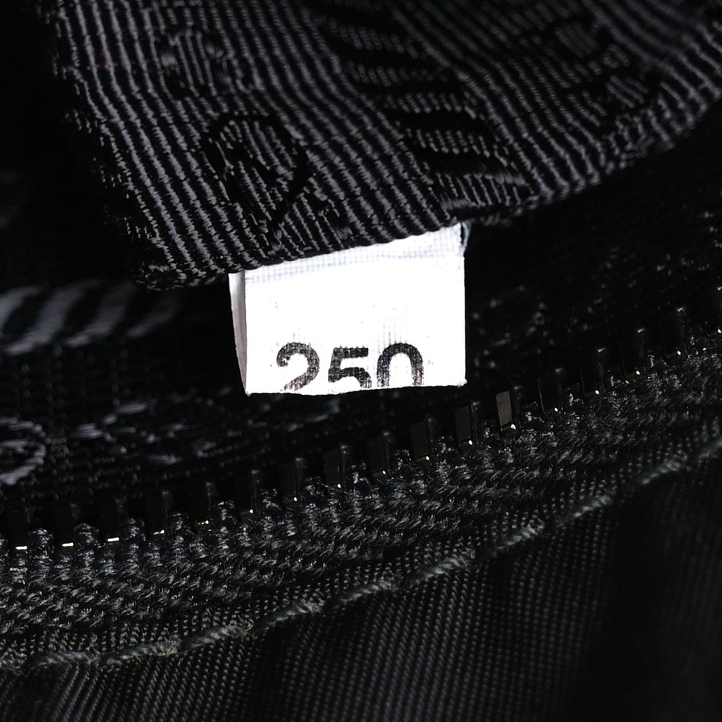 Re-Nylon Saffiano Pocket Double Snap Buckle Shoulder Bag Black