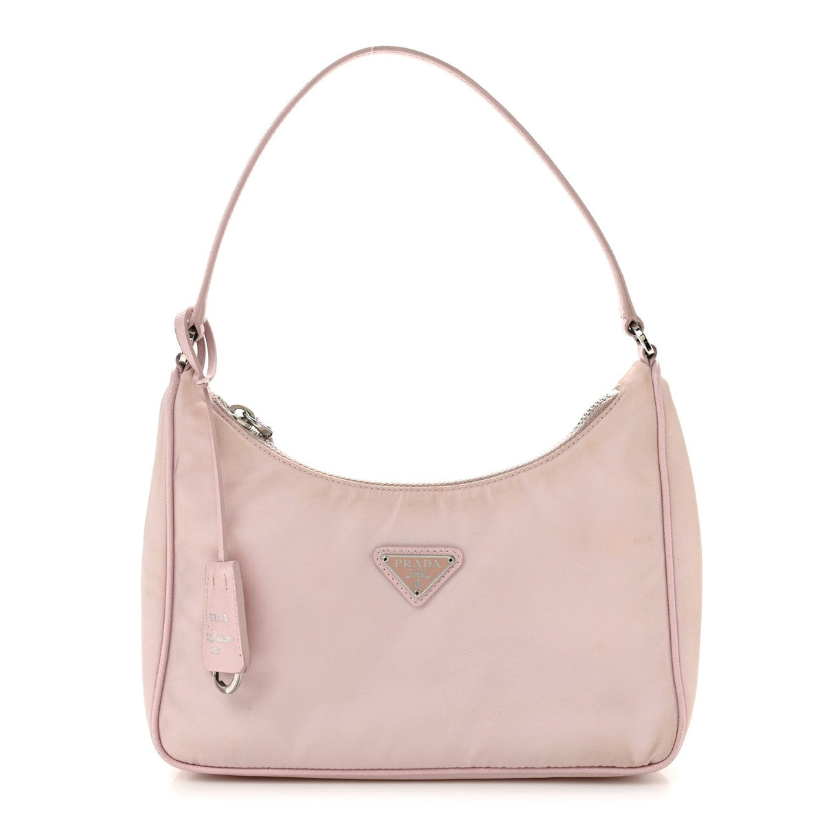 Re-Nylon Saffiano Mini Re-Edition 2005 Bag Alabastro