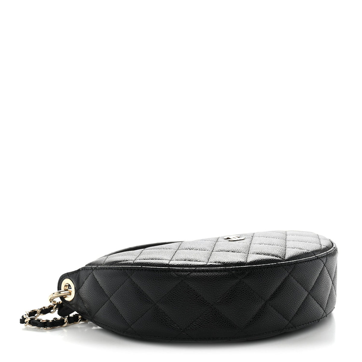 Caviar Quilted Other Shape With Chain Black