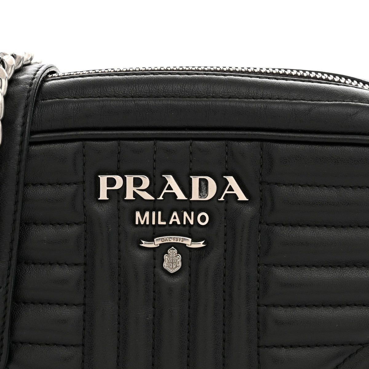 Soft Calfskin Diagramme Camera Bag Black