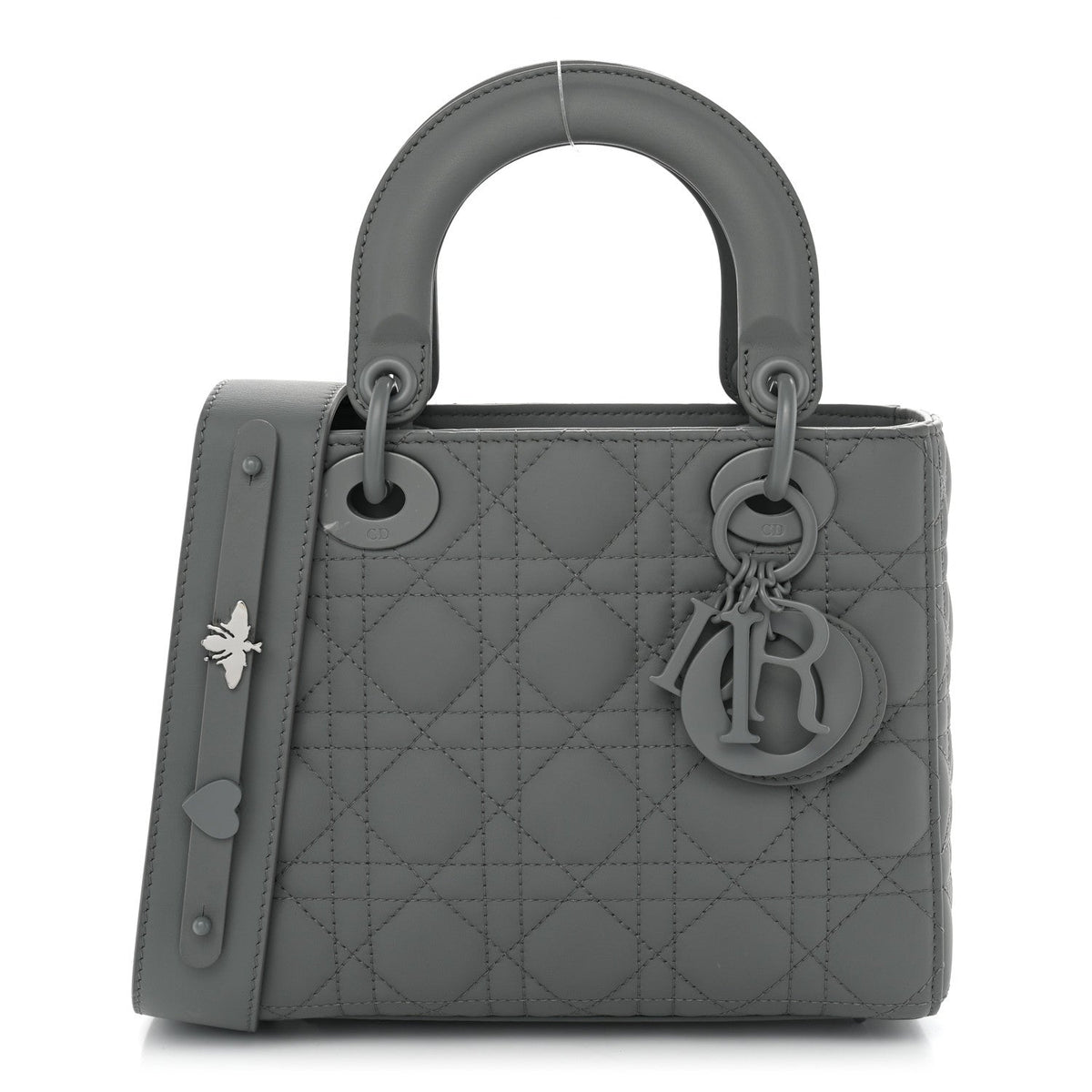 Ultra Matte Calfskin Cannage Small My ABCDior Lady Dior Grey