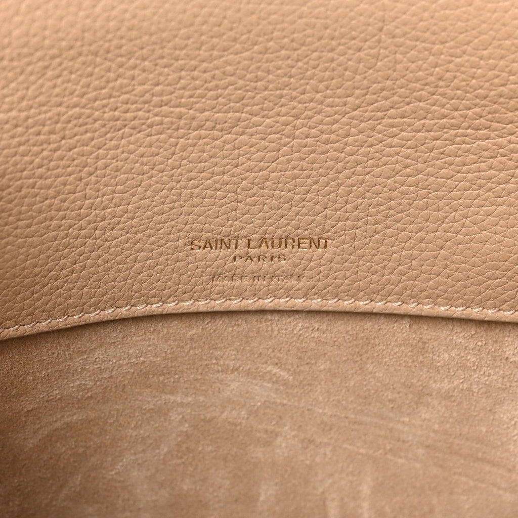 Grained Calfskin Baby Sac De Jour Souple Dark Beige