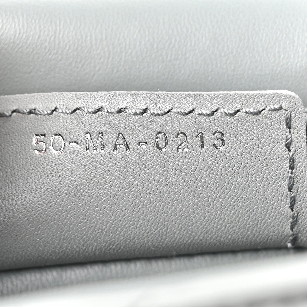Calfskin Macrocannage Medium Caro Bag Iron Grey