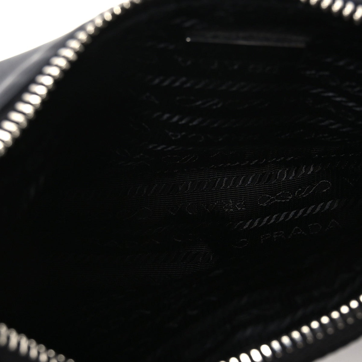 Nylon Sequin Embellished Polka Dot Re-Edition 2005 Shoulder Bag Black