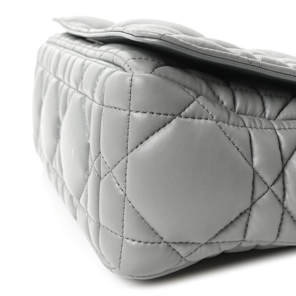 Calfskin Macrocannage Medium Caro Bag Iron Grey