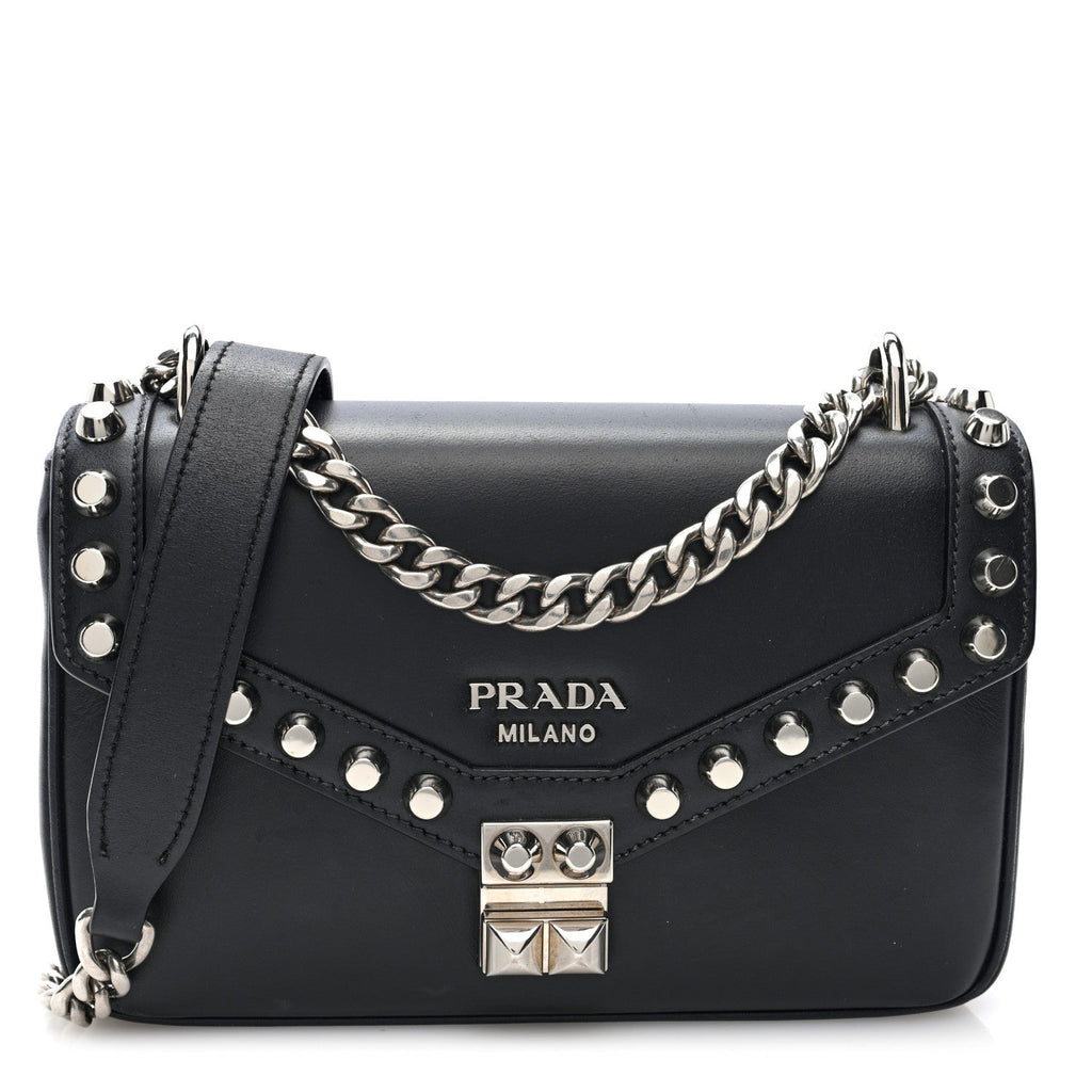 Saffiano Pattina Crossbody Bag Black