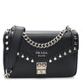 Saffiano Pattina Crossbody Bag Black