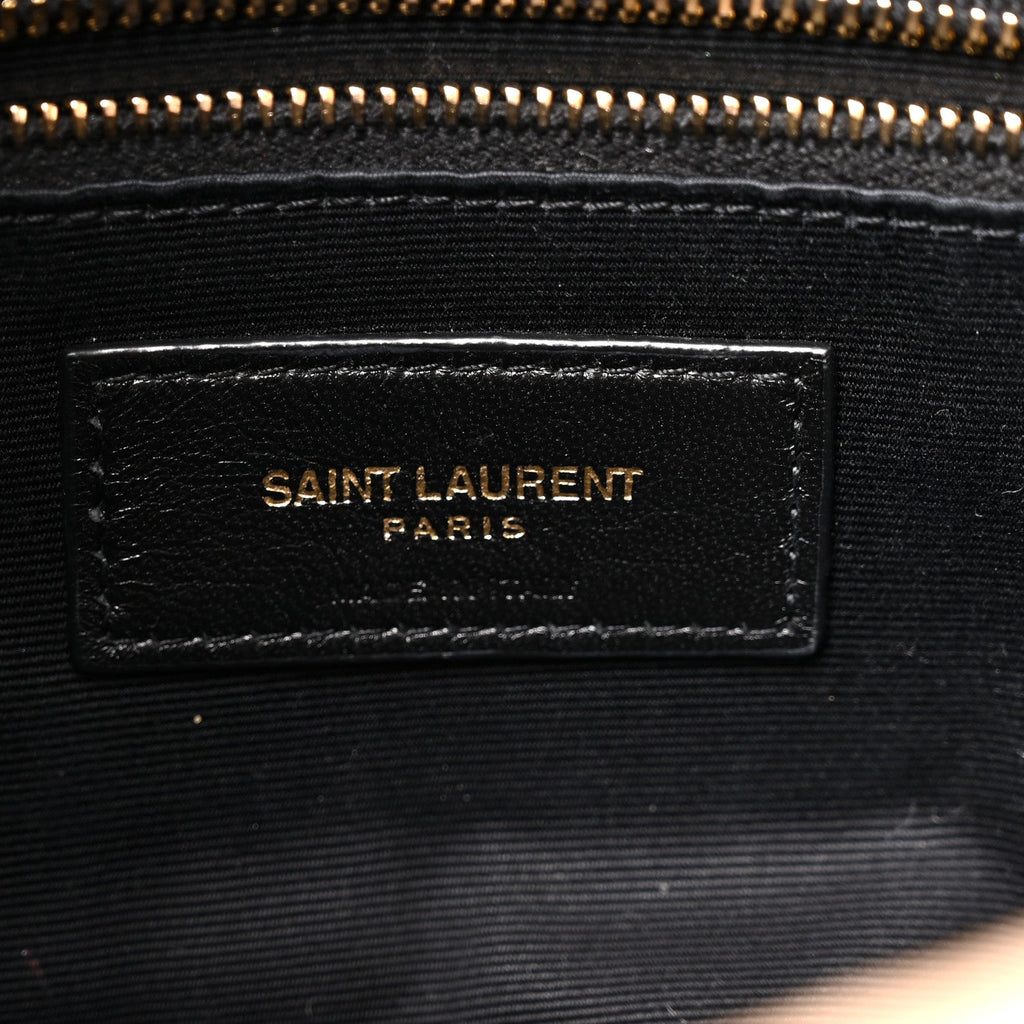 Lambskin Quilted Toy Loulou Puffer Monogram Chain Satchel Nude Powder