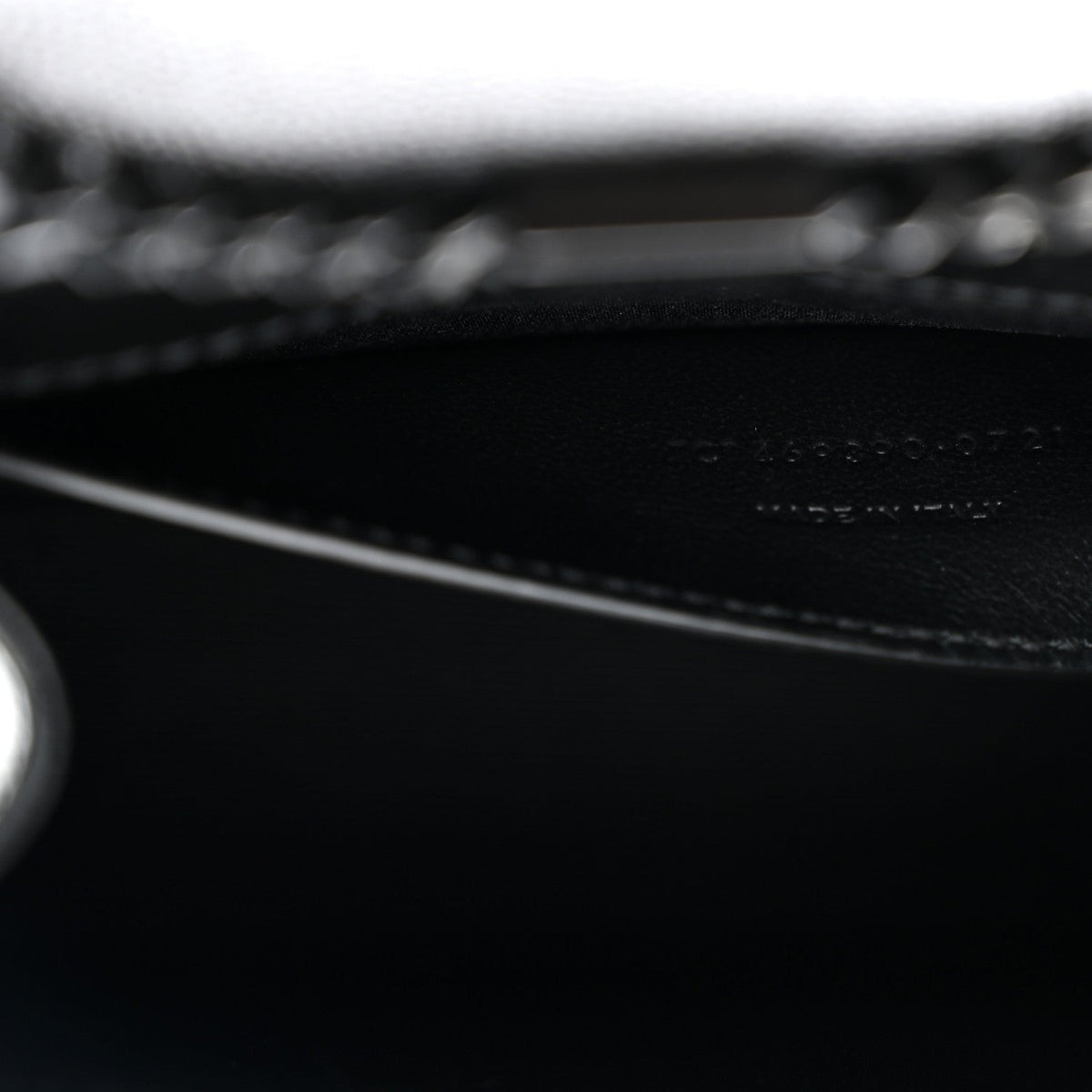 Grain De Poudre Small Monogram Monochrome Kate Satchel Black
