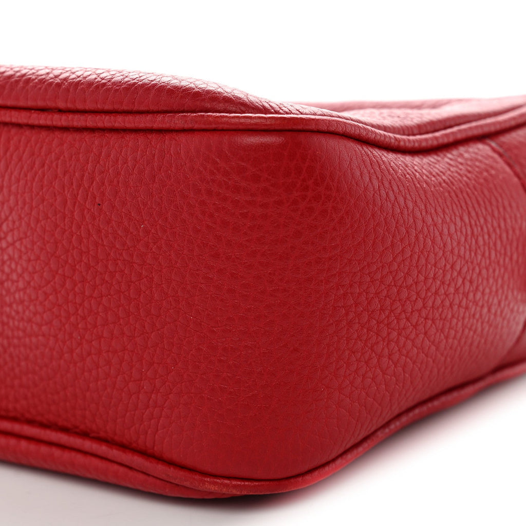 Pebbled Calfskin Small Soho Disco Bag Tabasco Red