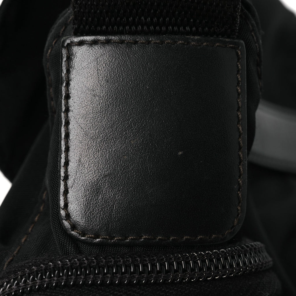 Tessuto Nylon Saffiano Small Vela Messenger Black