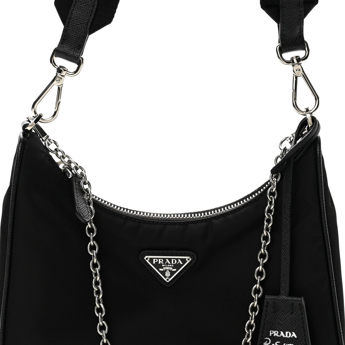Nylon Re-Edition 2005 Shoulder Bag Black