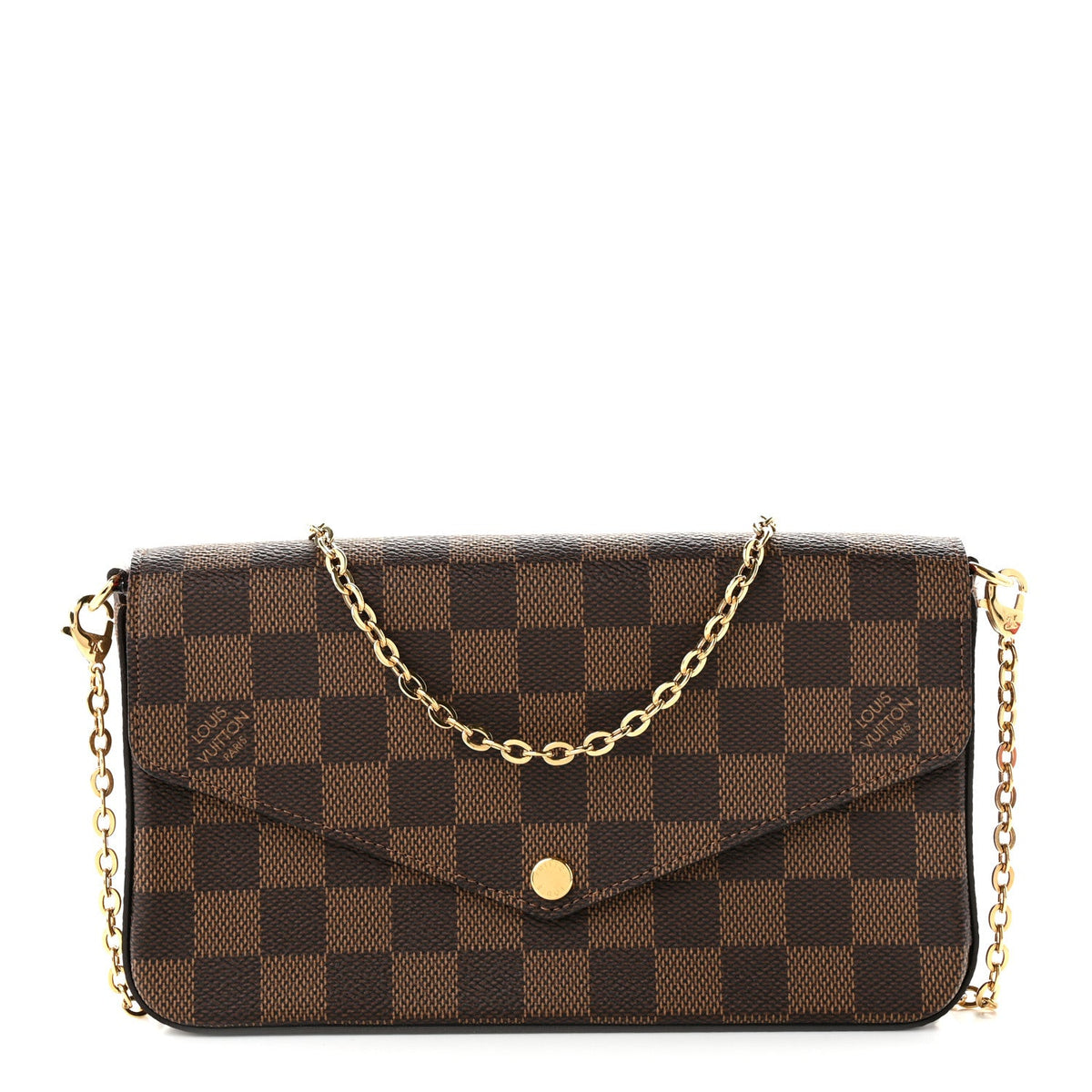 Damier Ebene Pochette Felicie Chain Wallet