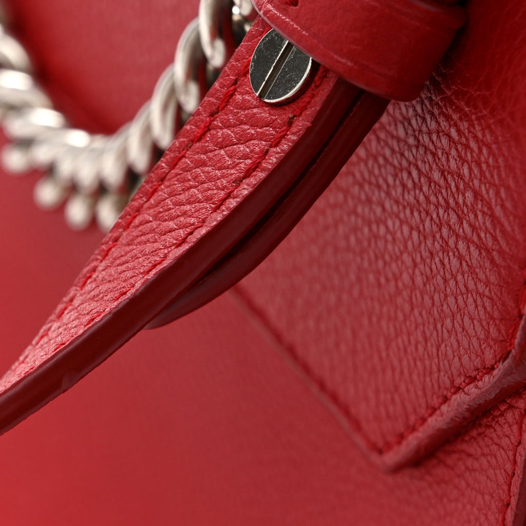 Calfskin Lockme II Chain Bag BB Rubis