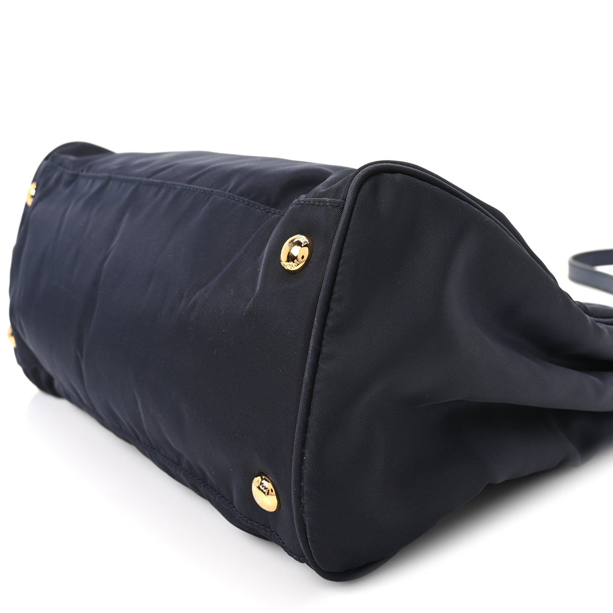 Tessuto Nylon Saffiano Vela Tote Bleu