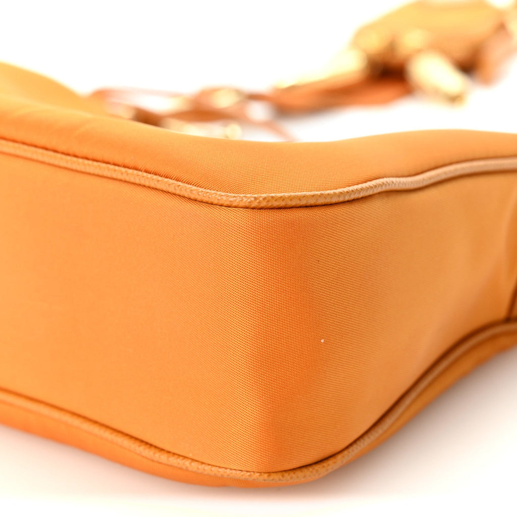 Nylon Saffiano Re-Edition 2005 Shoulder Bag Amber
