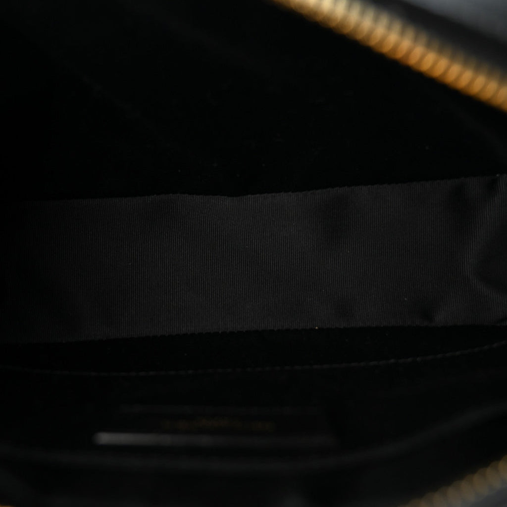 Calfskin Matelasse Monogram Lou Camera Bag Black