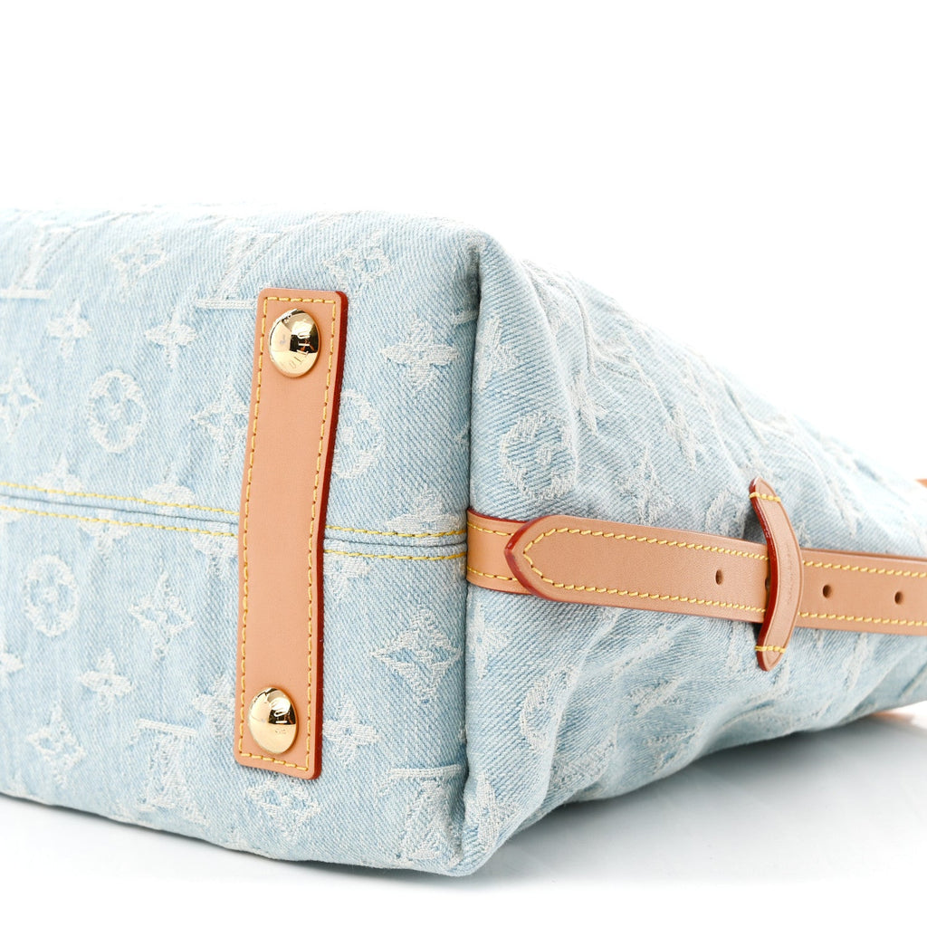 Monogram Denim CarryAll PM Sky Blue