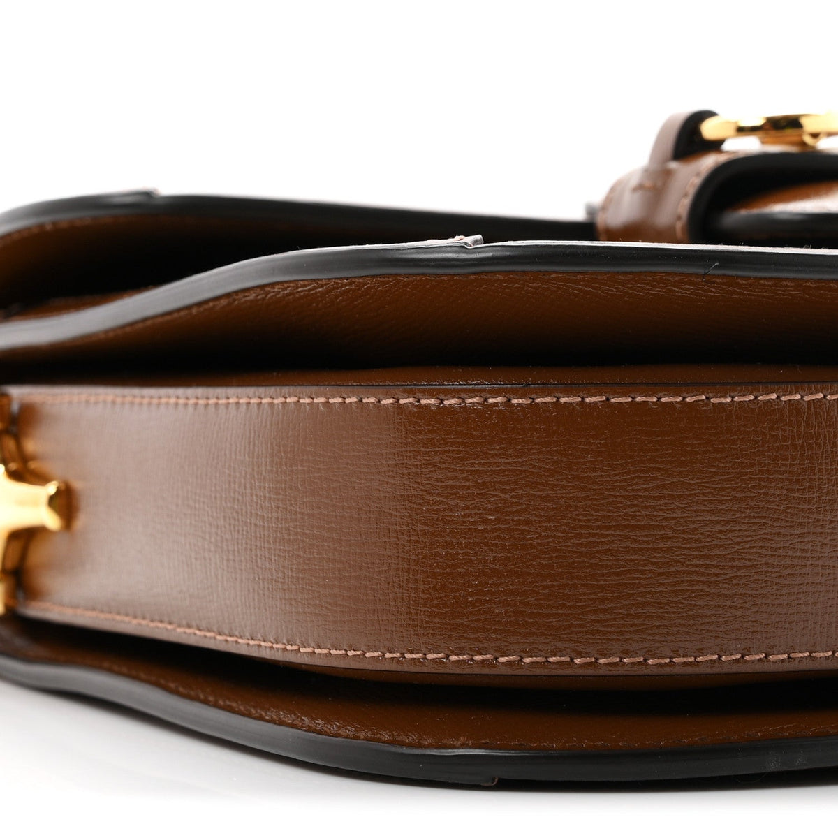 GG Supreme Monogram Horsebit 1955 Shoulder Bag Beige Brown Sugar