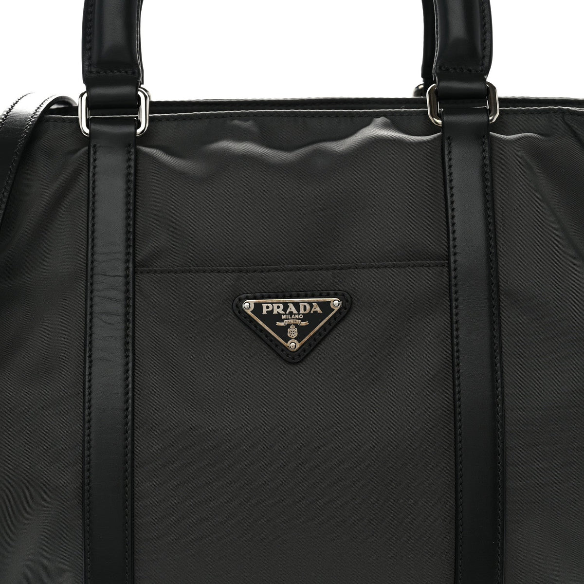 Tessuto Nylon Pocket Tote Grey