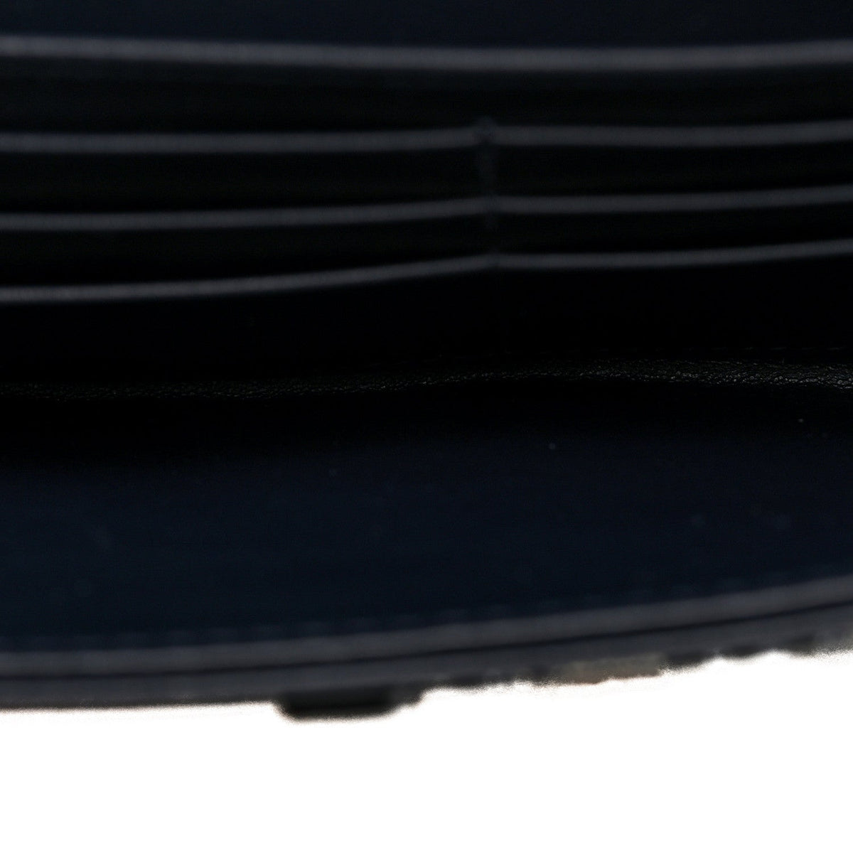 Oblique Saddle Chain Long Wallet Blue