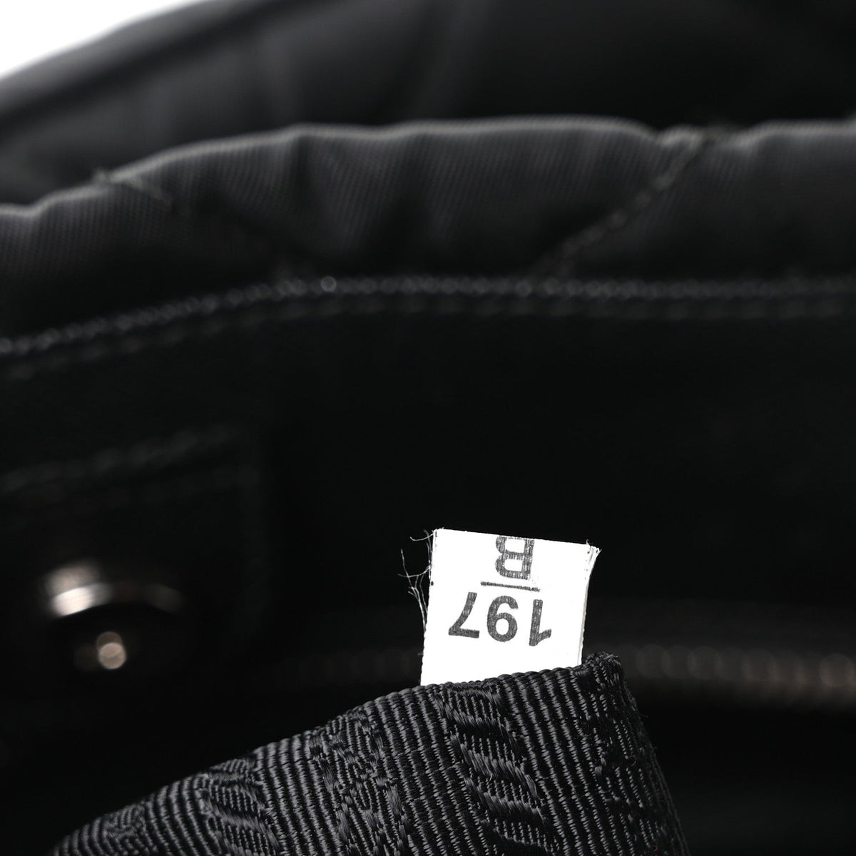 Nylon Tessuto Impuntu Quilted Tote Black