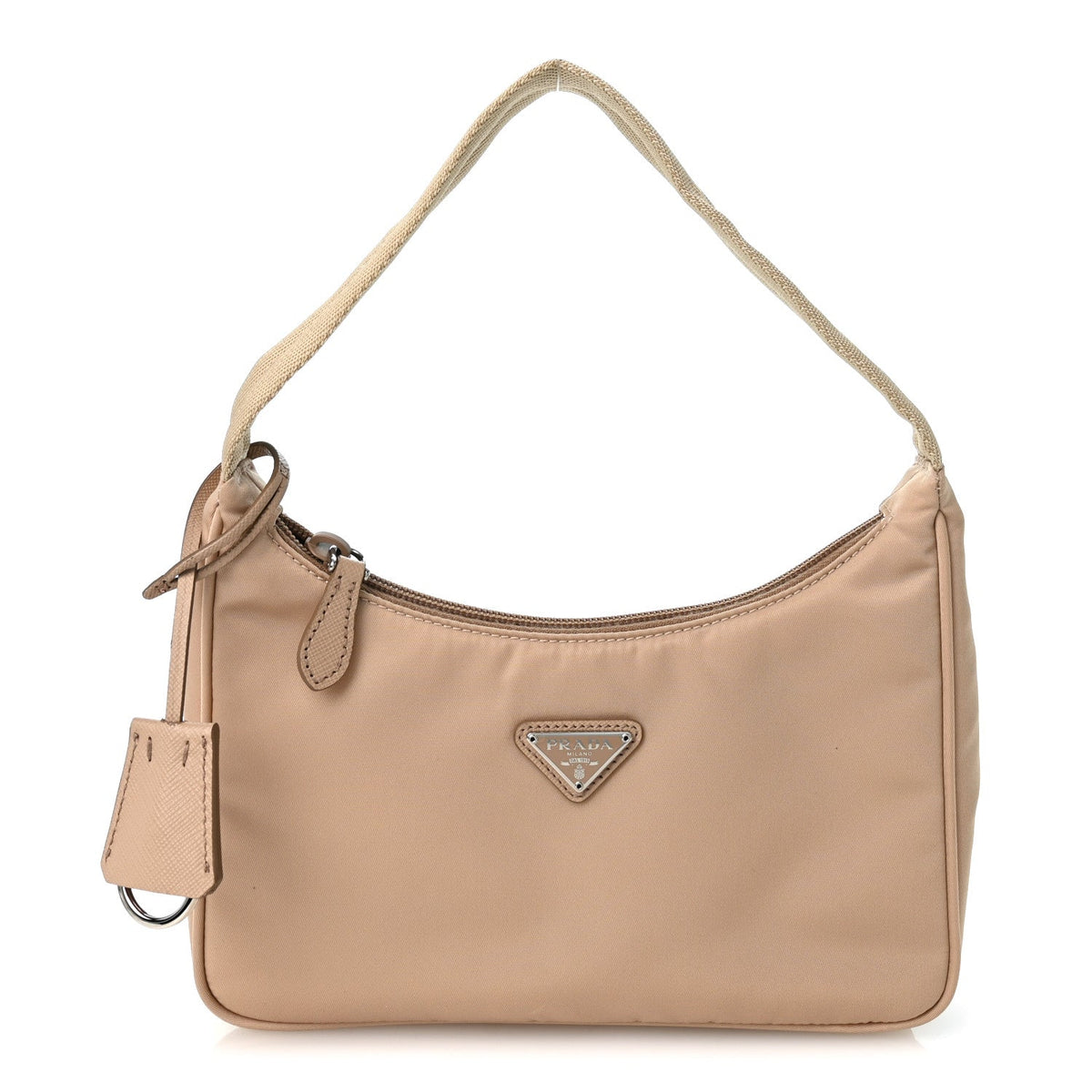 Re-Nylon Saffiano Mini Re-Edition 2000 Bag Cammeo