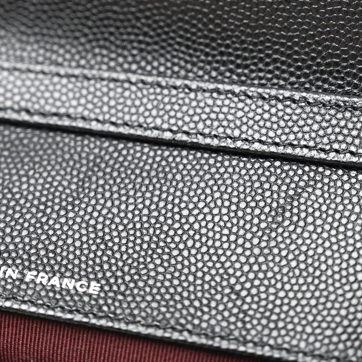 Caviar Quilted Glasses Case With Chain Black
